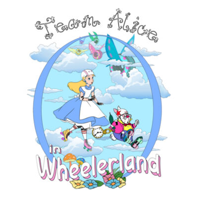 Team Alice in Wheelerland - Ladies Ice Tee Design